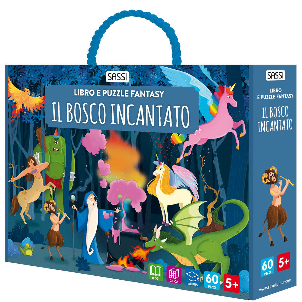 Copertina del libro BOSCO INCANTATO. PUZZLE SAGOMATI FANTASY