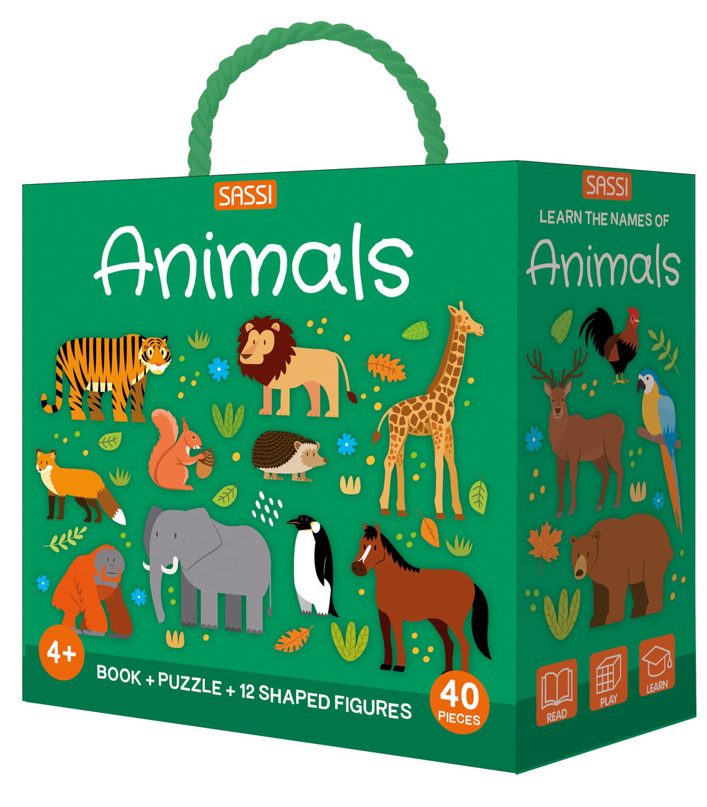 Copertina del libro ANIMALS. Q-BOX. EDIZ. A COLORI. CON PUZZ
