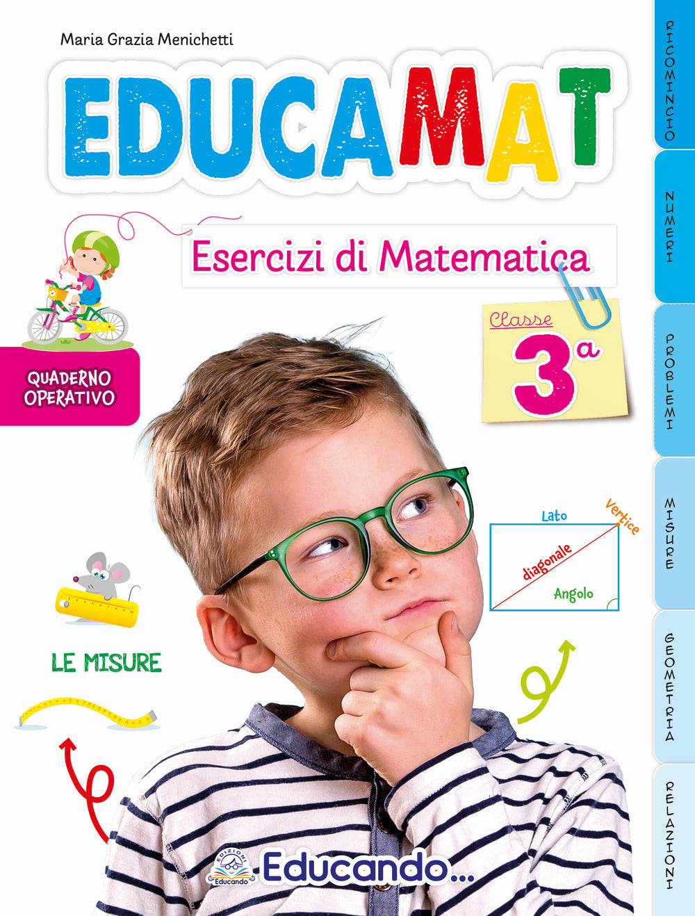 Copertina del libro EDUCAMAT. ESERCIZI DI MATEMATICA 3 Immagine principale del prodotto