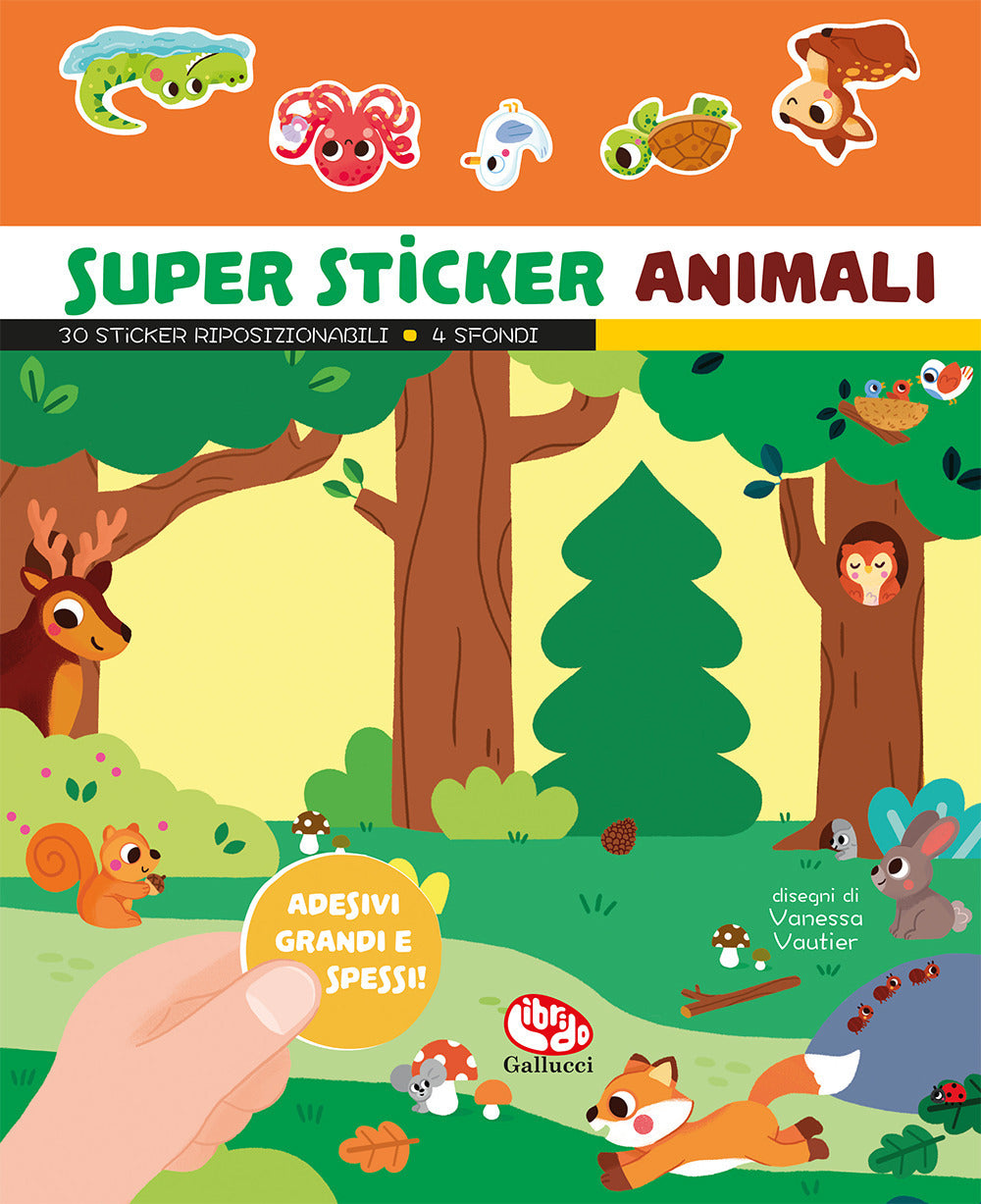 Copertina del libro SUPER STICKER ANIMALI