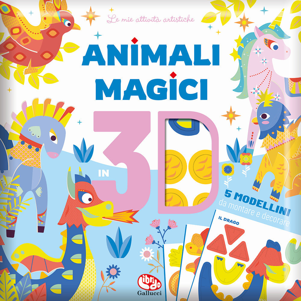 Copertina del libro ANIMALI MAGICI IN 3D