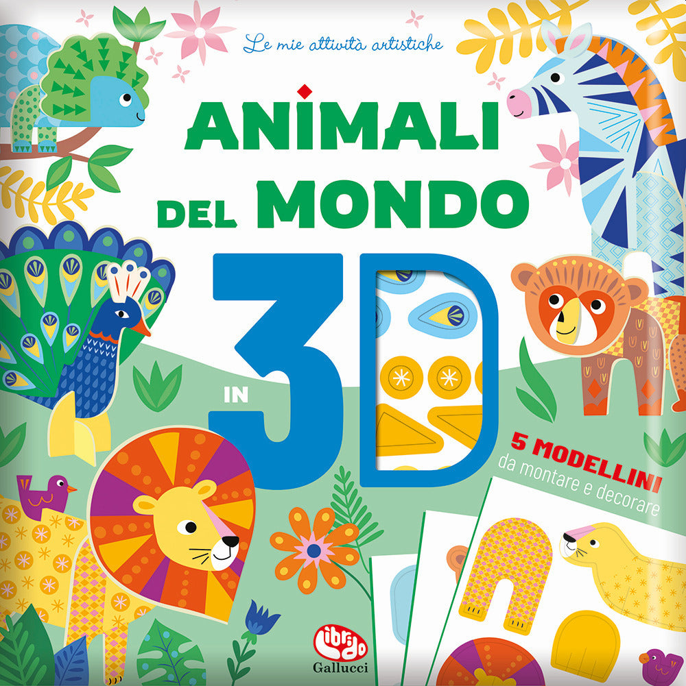 Copertina del libro ANIMALI DEL MONDO IN 3D