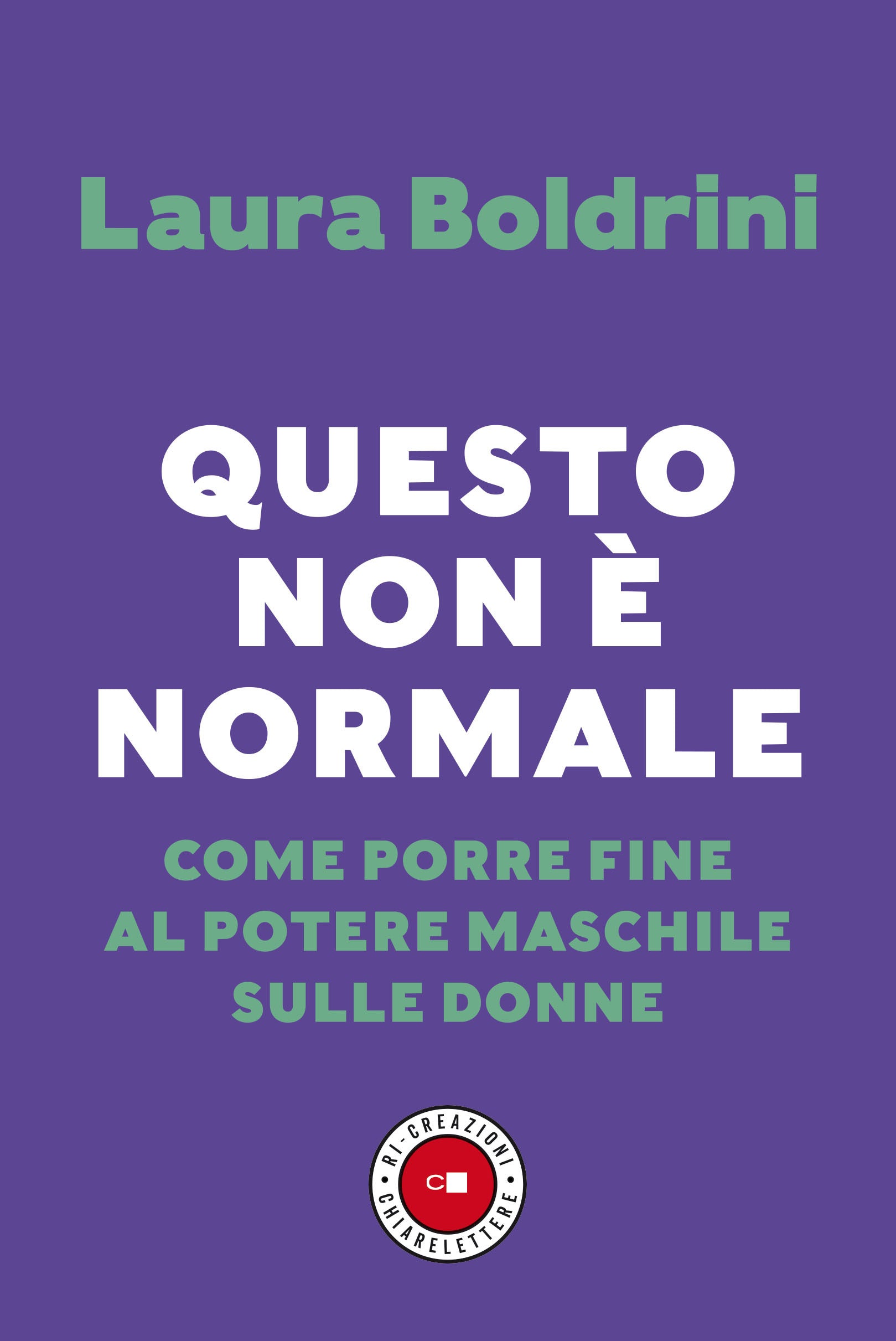 Copertina del libro QUESTO NON E' NORMALE