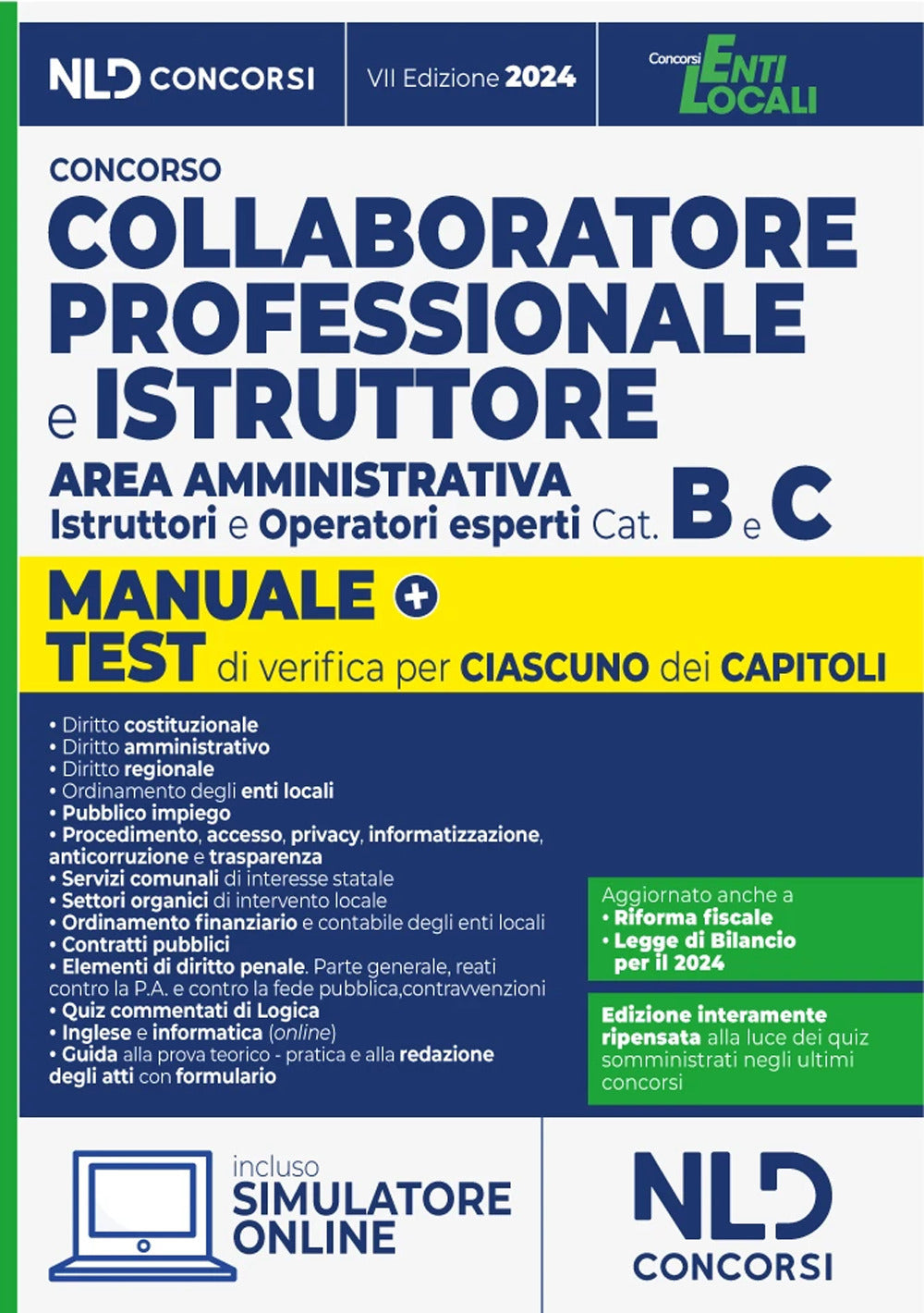 Copertina del libro CONCORSO COLLABORATORE PROFESSIONALE E I