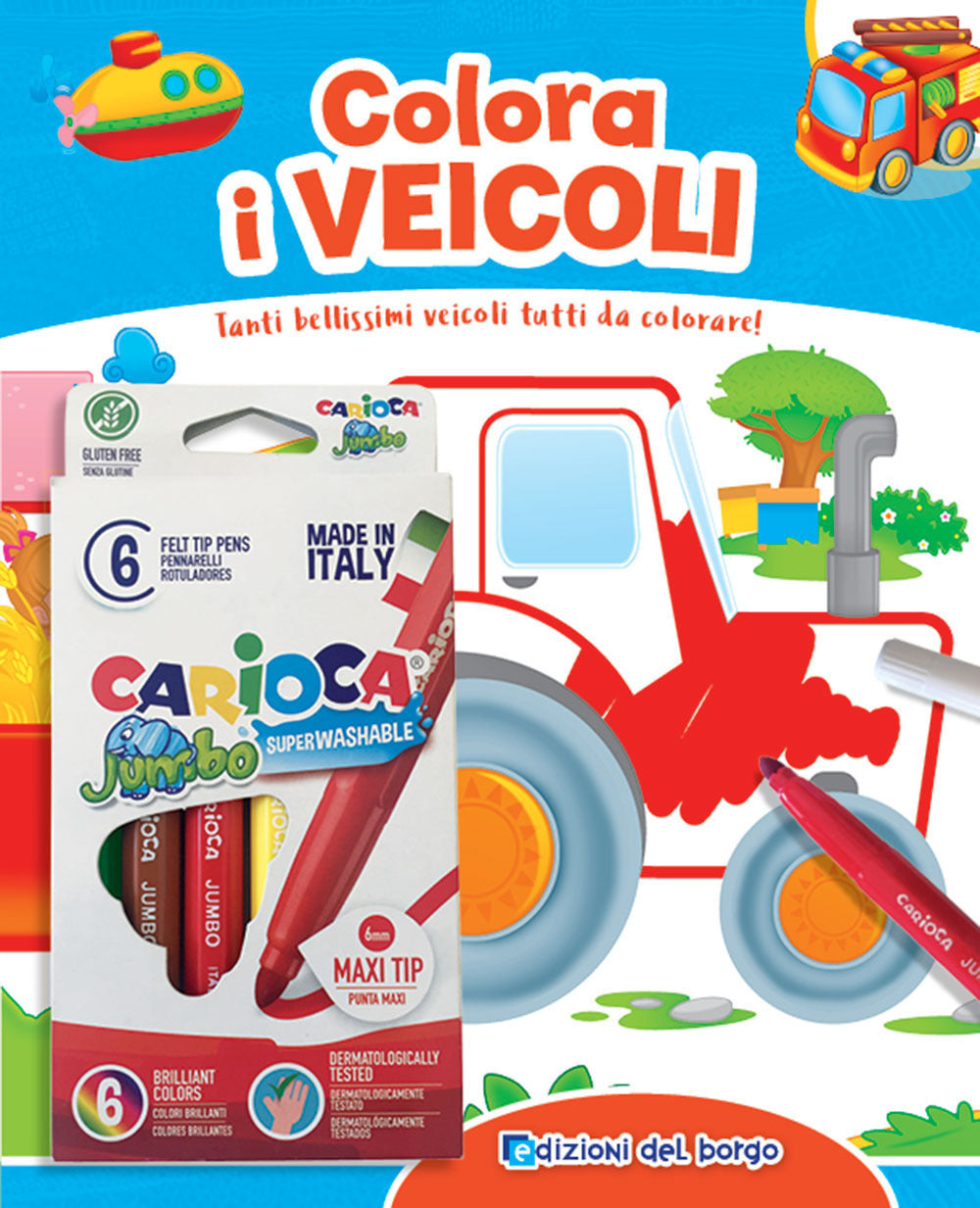 Copertina del libro COLORA I VEICOLI Immagine principale del prodotto