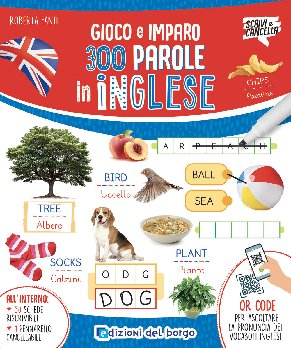 Copertina del libro GIOCO E IMPARO 300 PAROLE IN INGLESE