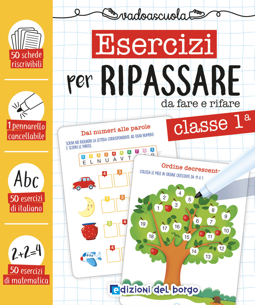 Copertina del libro ESERCIZI PER RIPASSA CLASSE 1