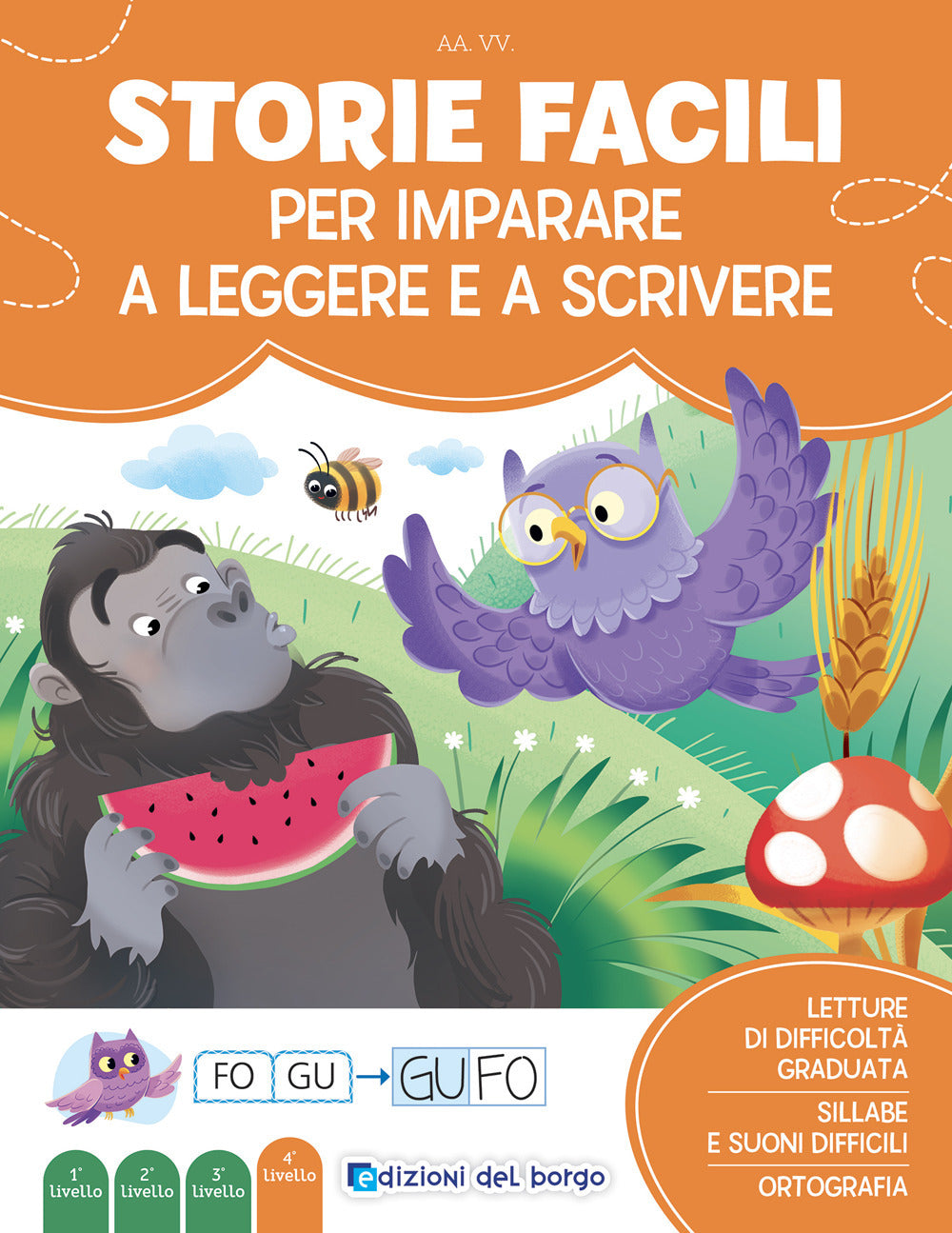 Copertina del libro STORIE FACILI PER IMPARARE A LEGGERE E A