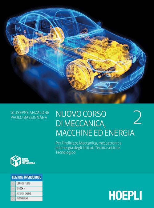 Copertina del libro NUOVO CORSO DI MECCANICA MACCHINE ED ENE