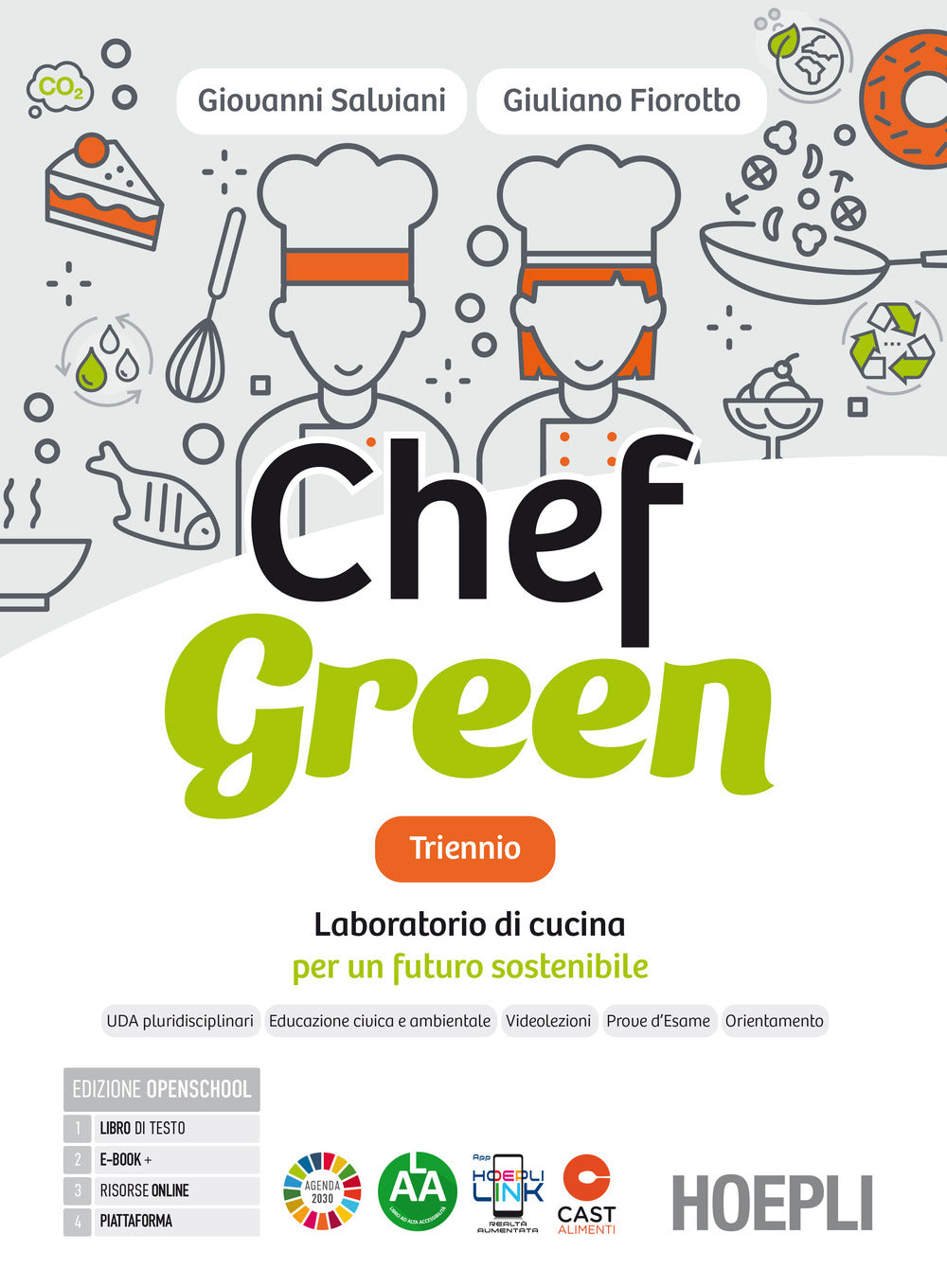 Copertina del libro CHEF GREEN + QUAD. 2 ED.MISTA Immagine principale del prodotto