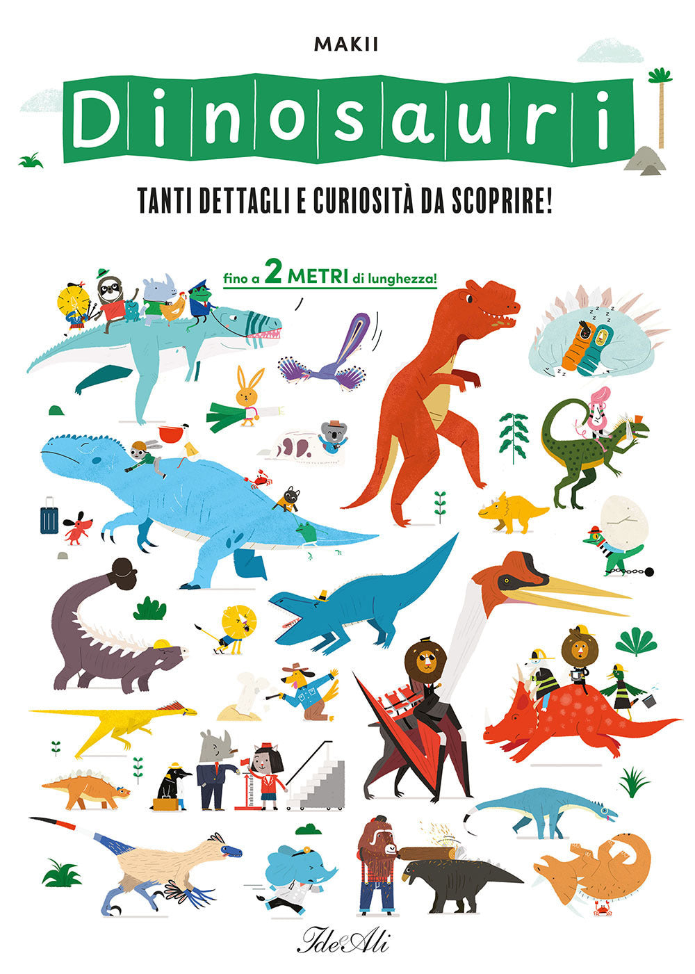 Copertina del libro DINOSAURI. TANTI DETTAGLI E CURIOSITÀ DA
