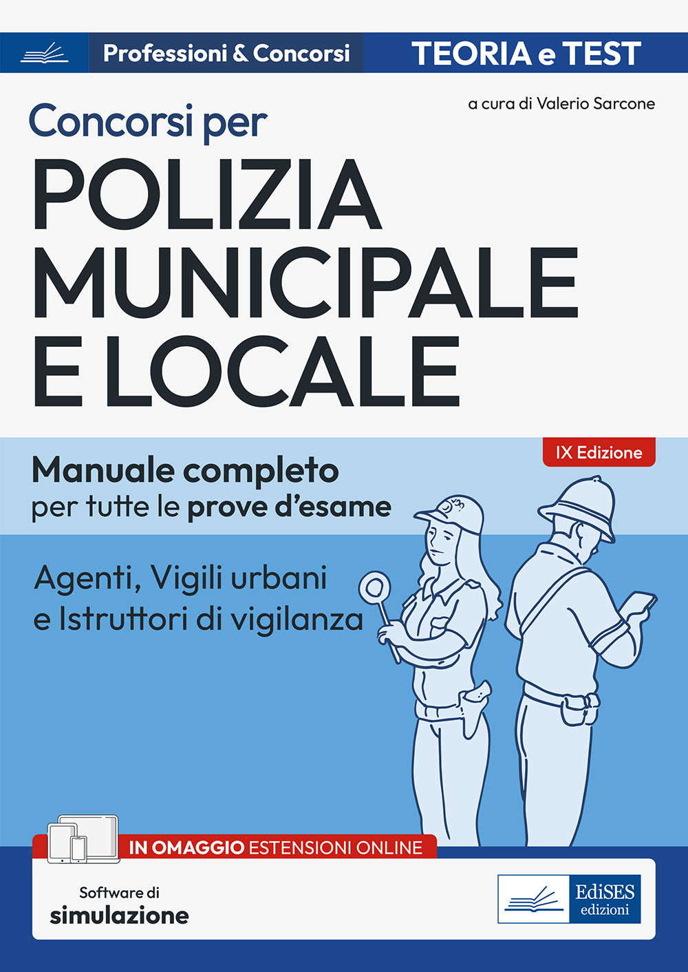 Copertina del libro CONCORSO POLIZIA MUNICIPALE. AGENTI DI P