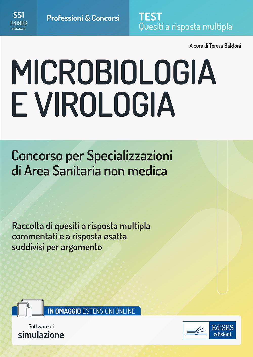 Copertina del libro MICROBIOLOGIA E VIROLOGIA. CONCORSO PER