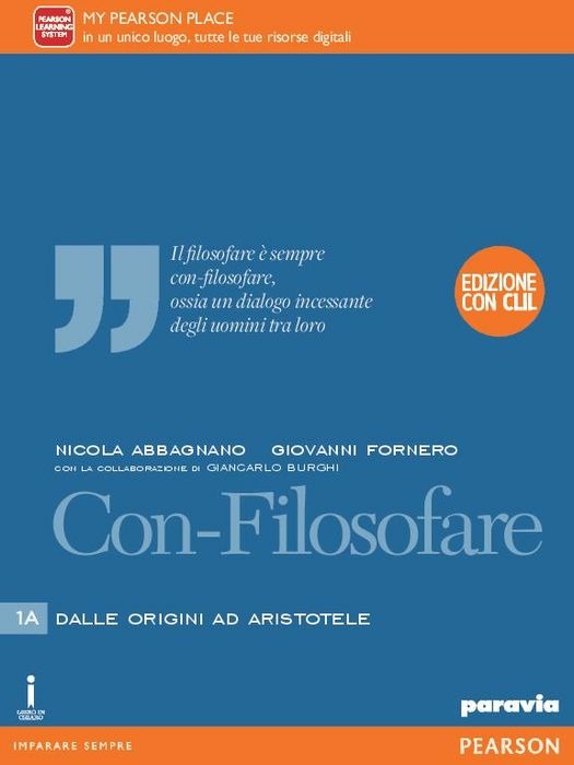 Copertina del libro CON FILOSOFARE ED. CLIL 1A+1B ED. MISTA Immagine principale del prodotto