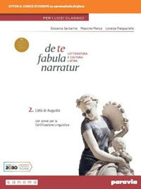 Copertina del libro DE TE FABULA NARRATUR ED. LICEI 2 ED. MI Immagine principale del prodotto
