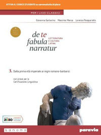 Copertina del libro DE TE FABULA NARRATUR ED. LICEI 3 ED. MI