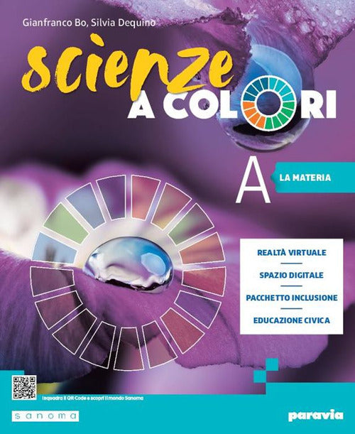 Copertina del libro SCIENZE A COLORI - ED. TEMATICA CON SPAZIO STEM Immagine principale del prodotto
