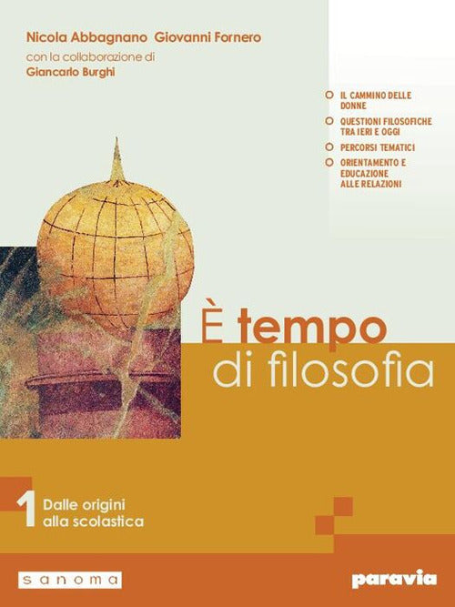 Copertina del libro È TEMPO DI FILOSOFIA 1 Immagine principale del prodotto