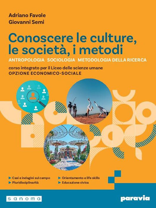 Copertina del libro CONOSCERE LE CULTURE, LE SOCIETÀ, I METO