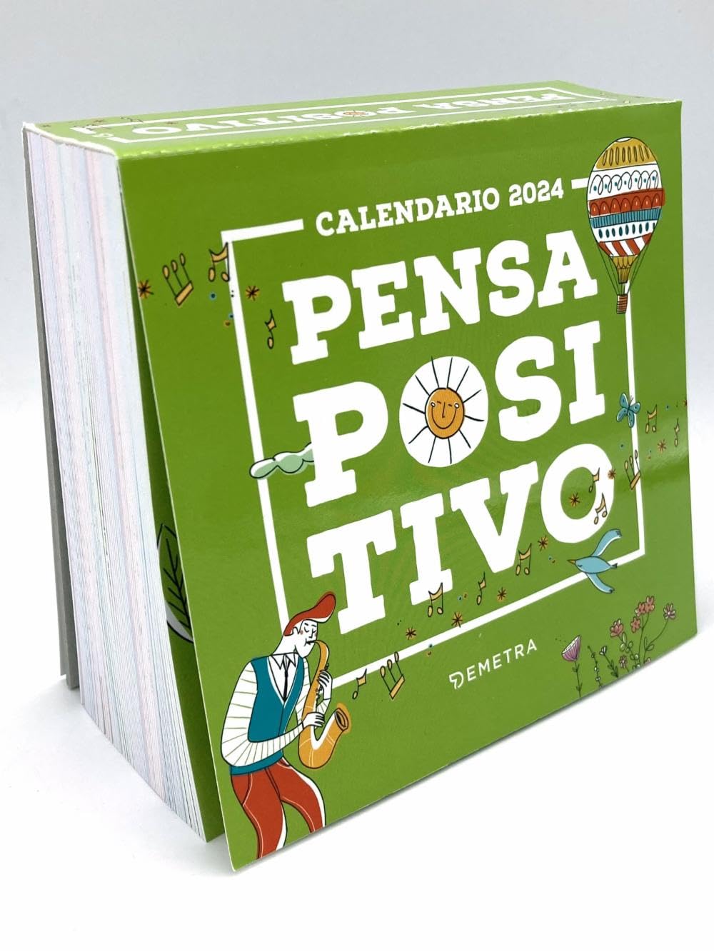 Copertina del libro CALENDARIO PENSA POSITIVO 2024 DA TAVOLO Immagine principale del prodotto