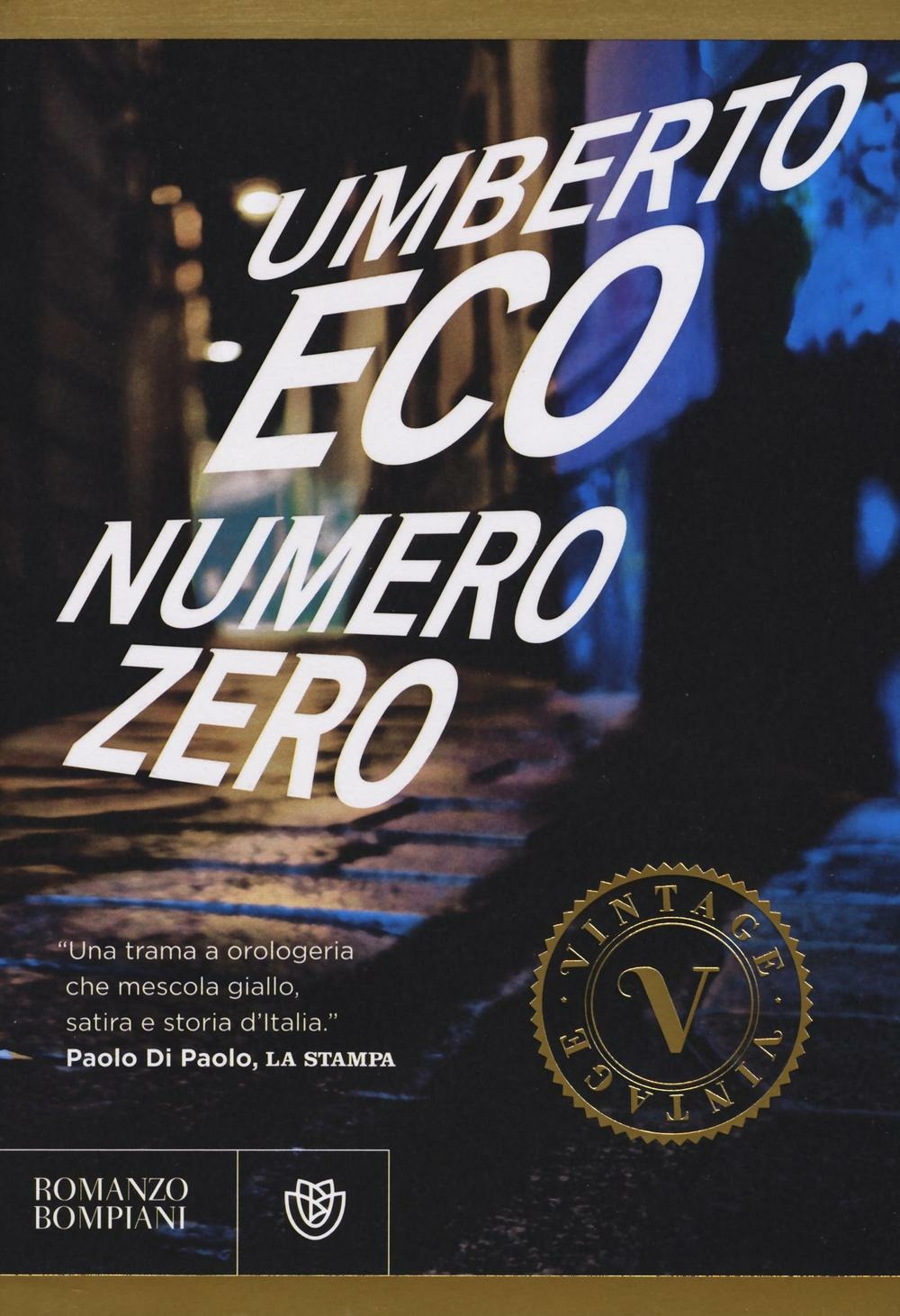 Copertina del libro NUMERO ZERO Immagine principale del prodotto