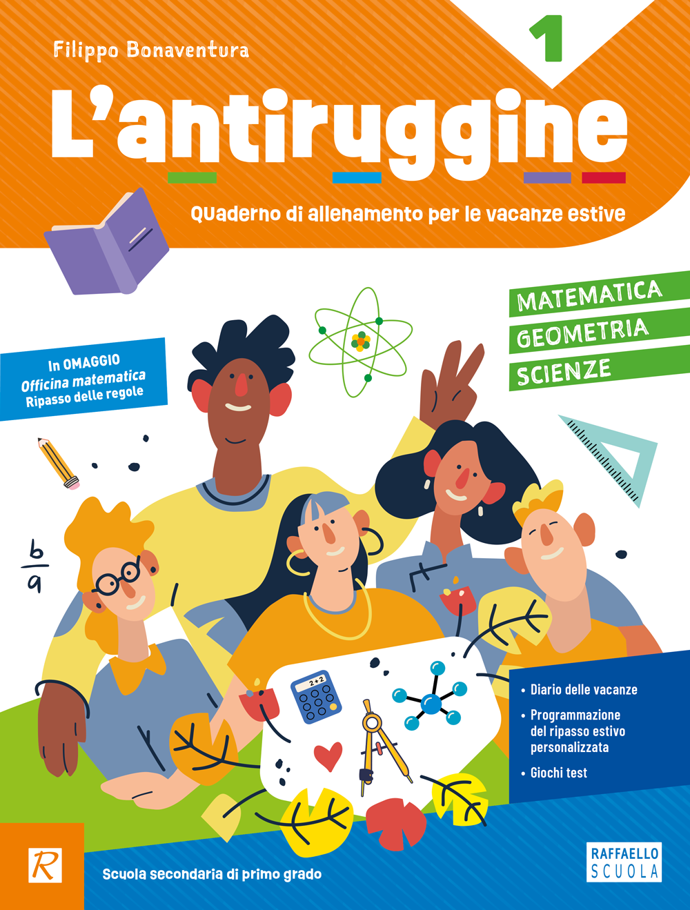 Copertina del libro L'ANTIRUGGINE 1 MATEMATICA + ALL.TO