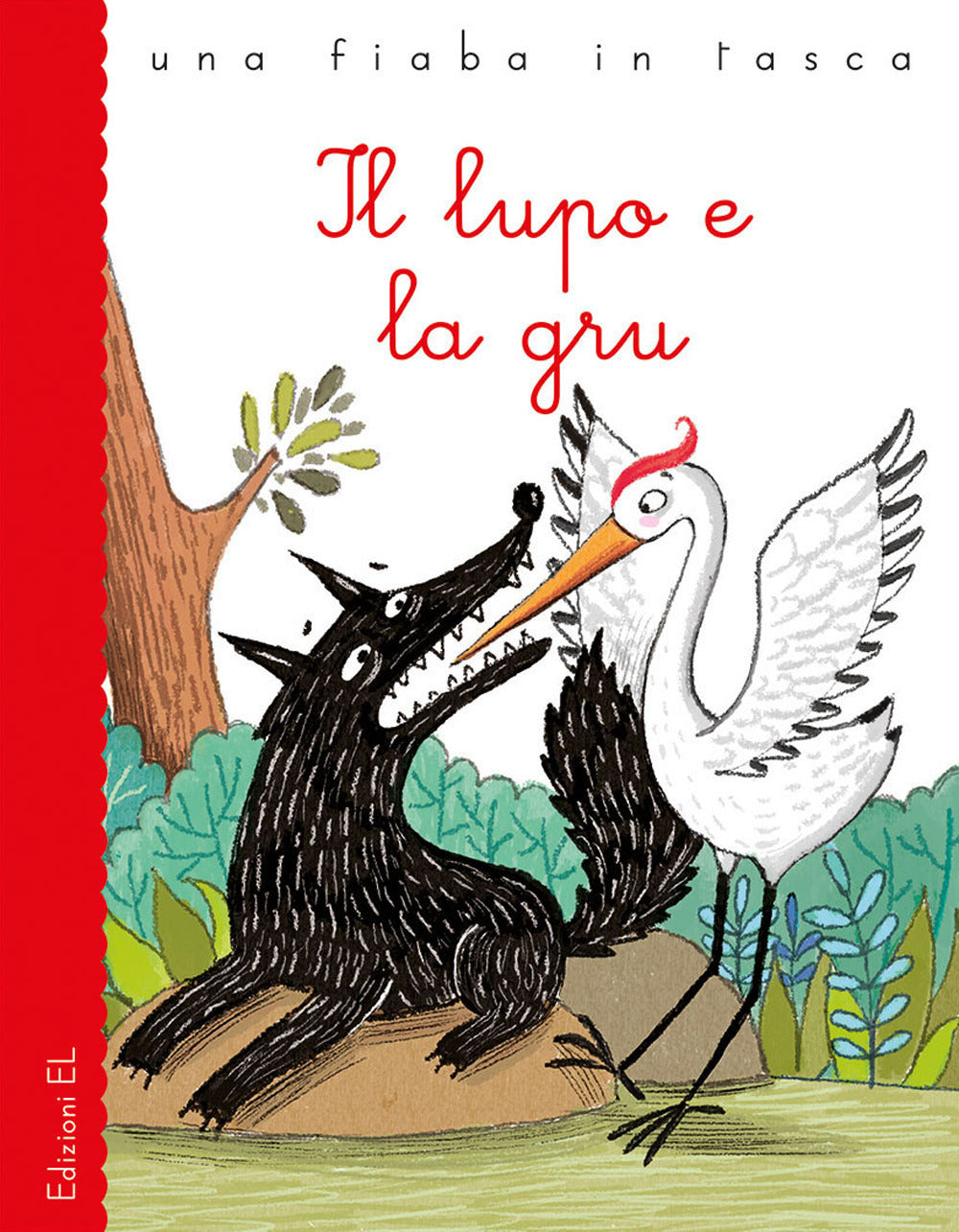 Copertina del libro IL LUPO E LA GRU