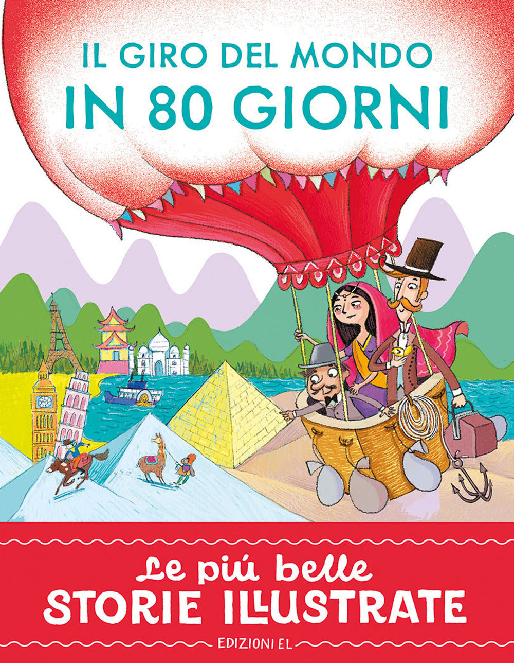 Copertina del libro IL GIRO DEL MONDO IN 80 GIORNI. STAMPATE