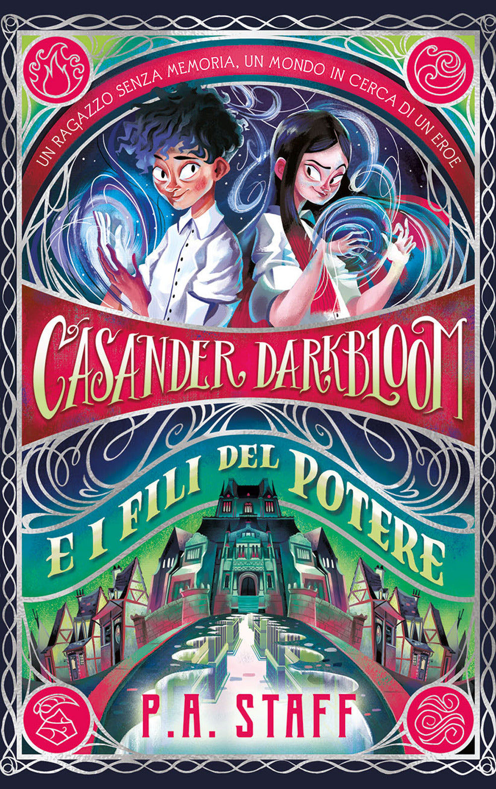 Copertina del libro CASANDER DARKBLOOM E I FILI DEL POTERE. Immagine principale del prodotto