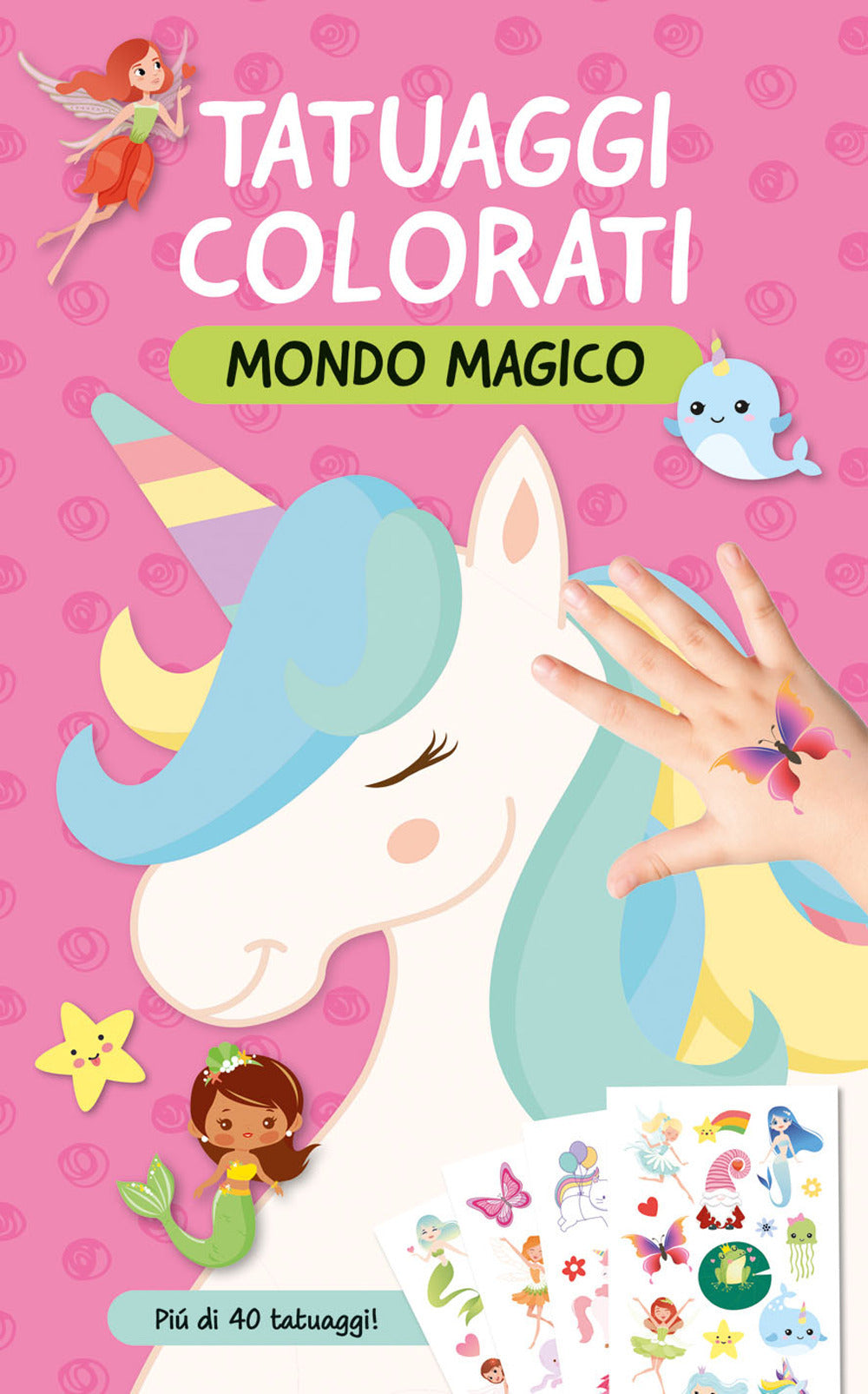 Copertina del libro MONDO MAGICO. TATUAGGI COLORATI. EDIZ. A Immagine principale del prodotto