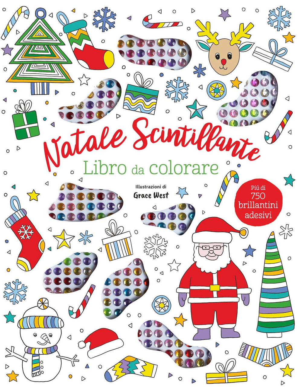 Copertina del libro NATALE SCINTILLANTE. LIBRO DA COLORARE