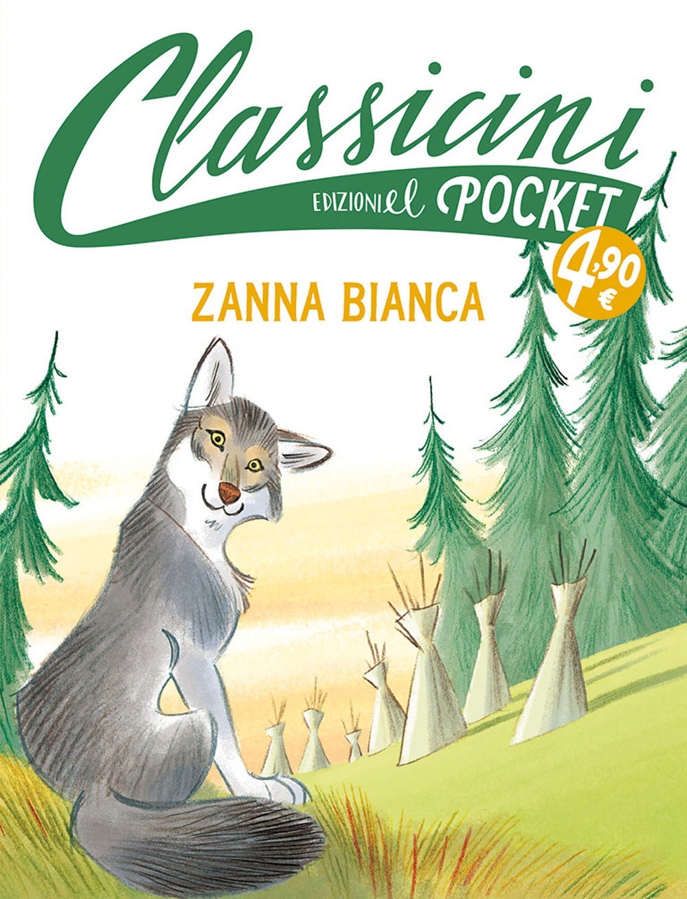 Copertina del libro ZANNA BIANCA. POCKET. CLASSICINI Immagine principale del prodotto