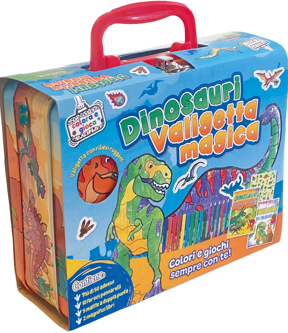 Copertina del libro DINOSAURI. VALIGETTA MAGICA. EDIZ. ILLUS