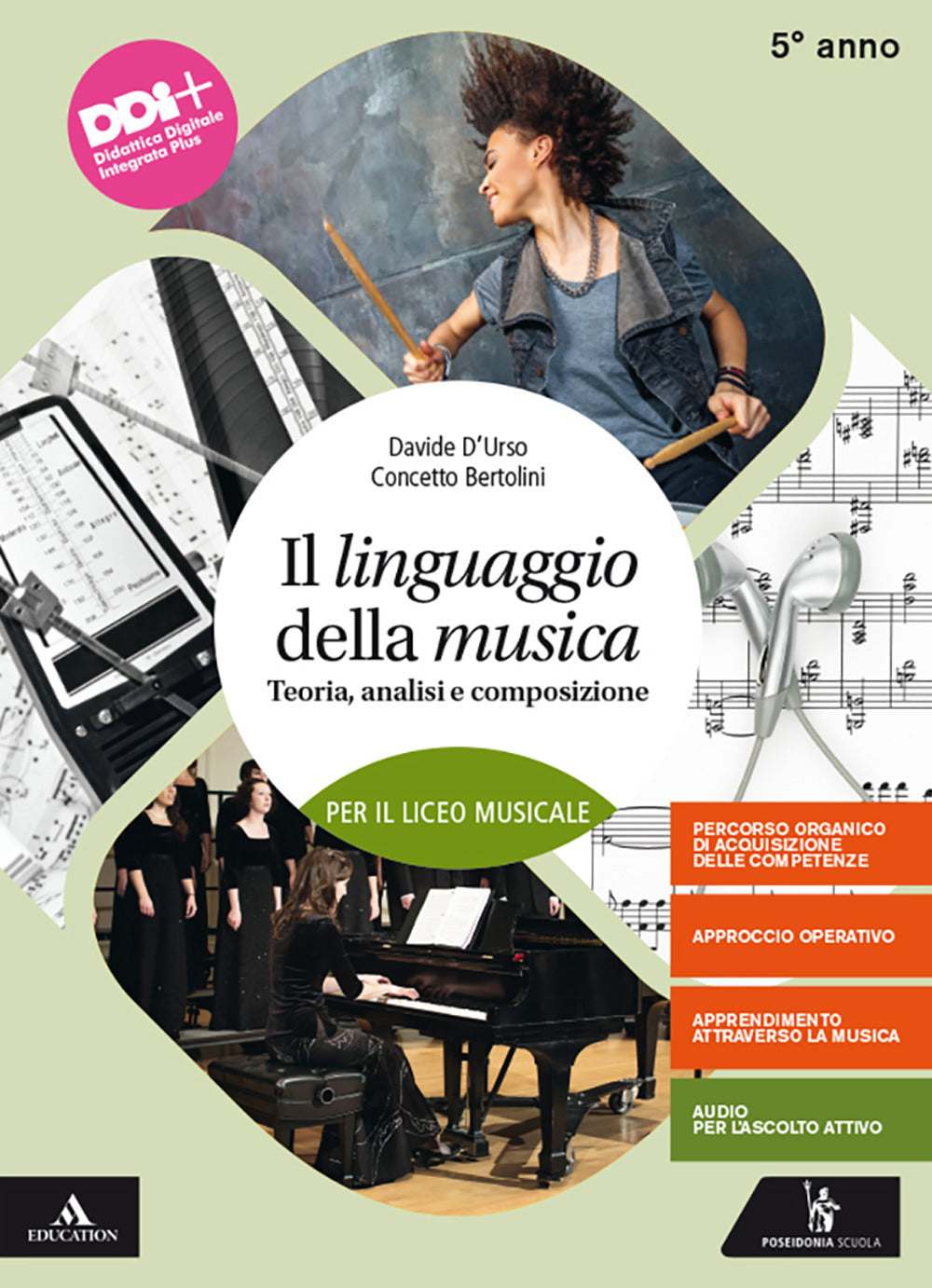 Copertina del libro LINGUAGGIO DELLA MUSICA 5 ED. MISTA
