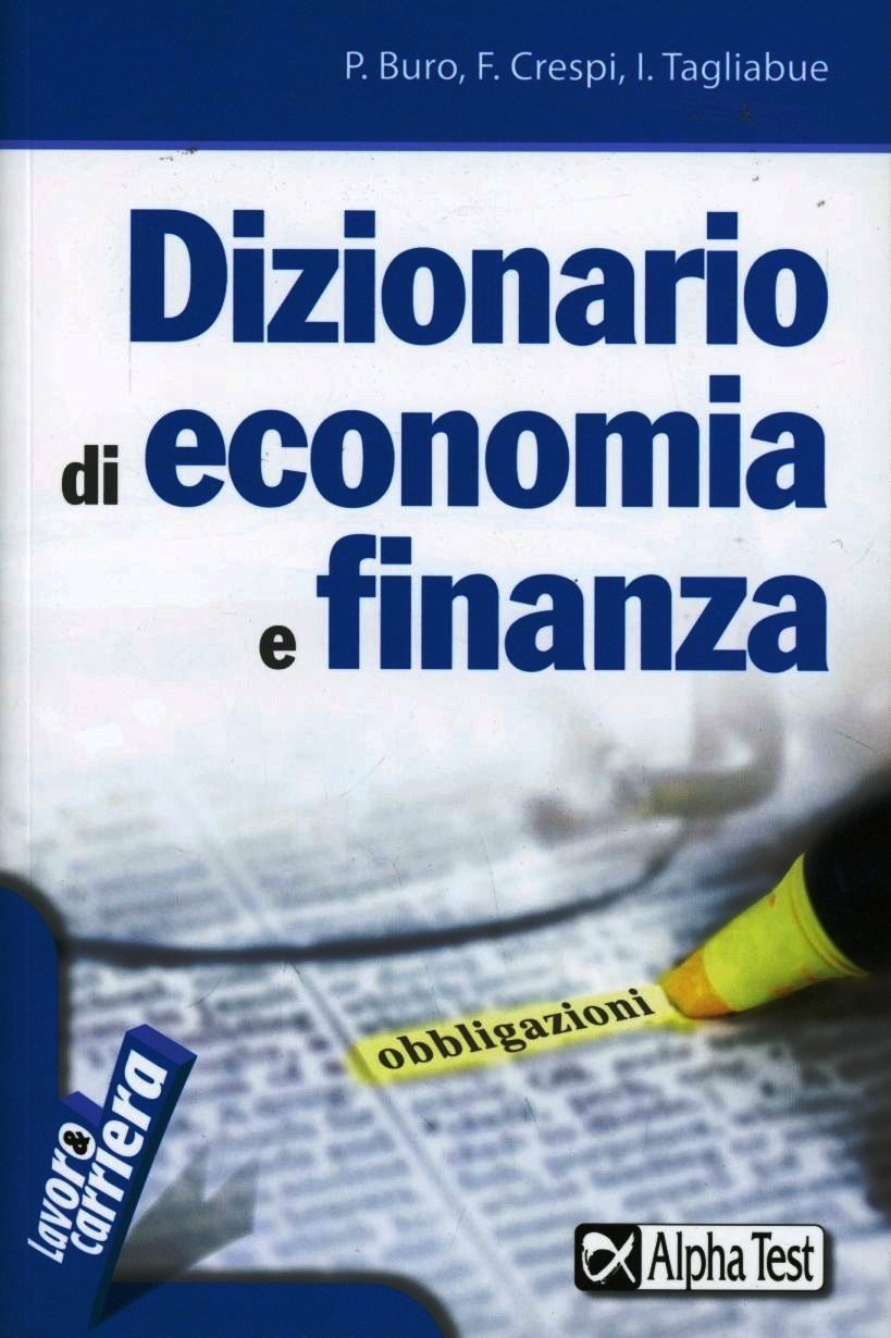 Copertina del libro V.E. DIZIONARIO DI ECONOMIA E FINANZA