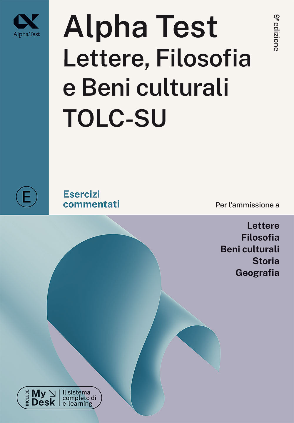 Copertina del libro ALPHA TEST LETTERE E FILOSOFIA