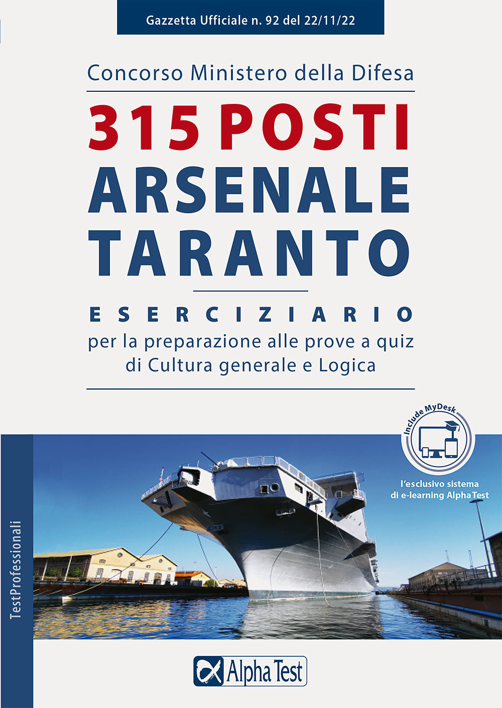 Copertina del libro CONCORSO MINISTERO DELLA DIFESA 315 POST