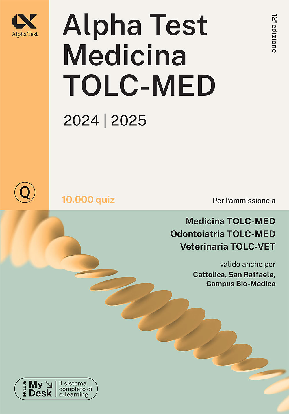 Copertina del libro MEDICINA TOLC-MED. 10.000 QUIZ