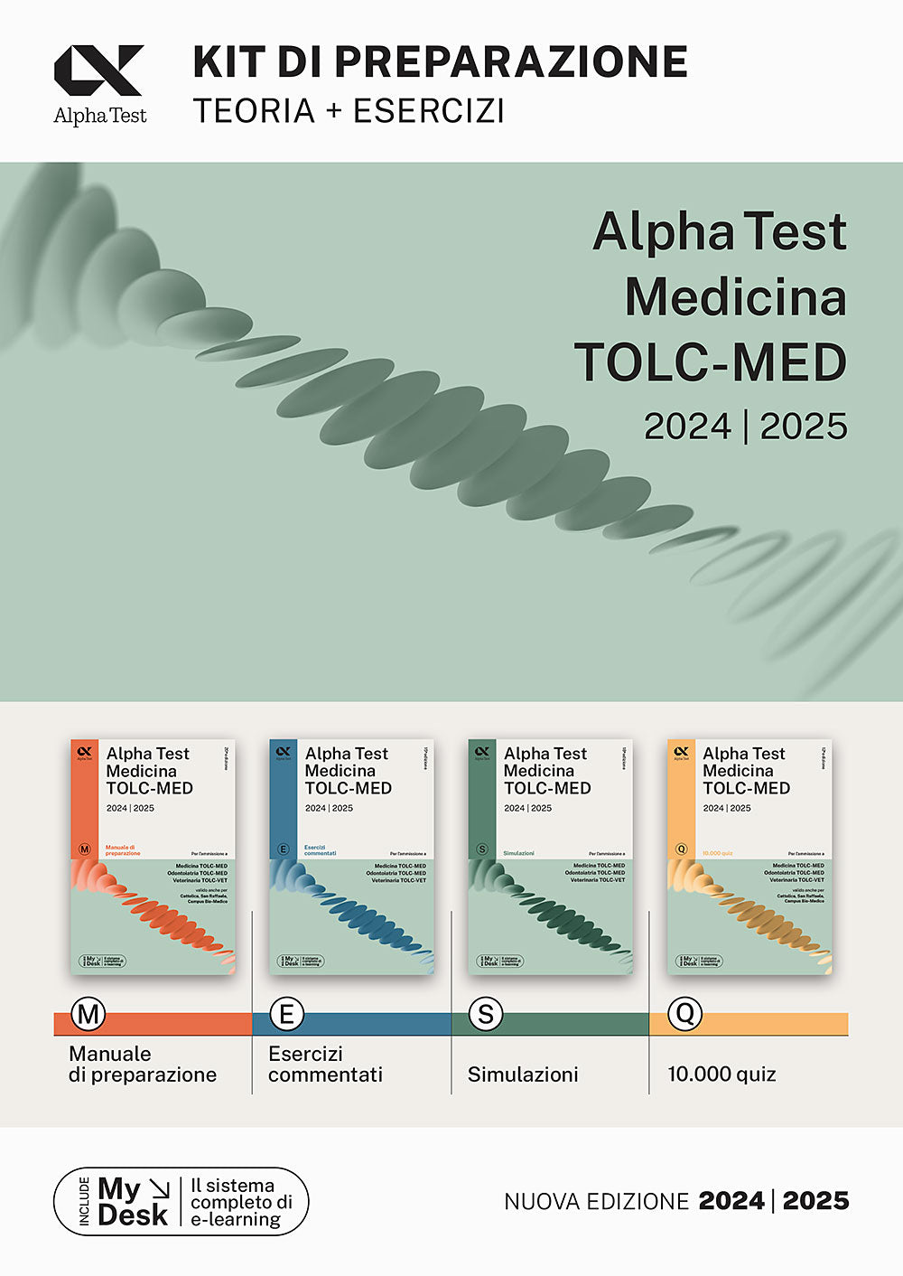 Copertina del libro MEDICINA TOLC-MED. KIT 4 LIBRI