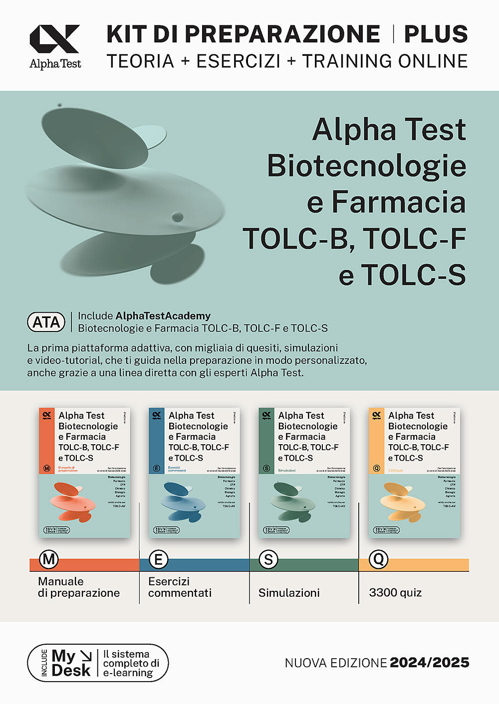 Copertina del libro ALPHA TEST PLUS BIOTECNOLOGIA