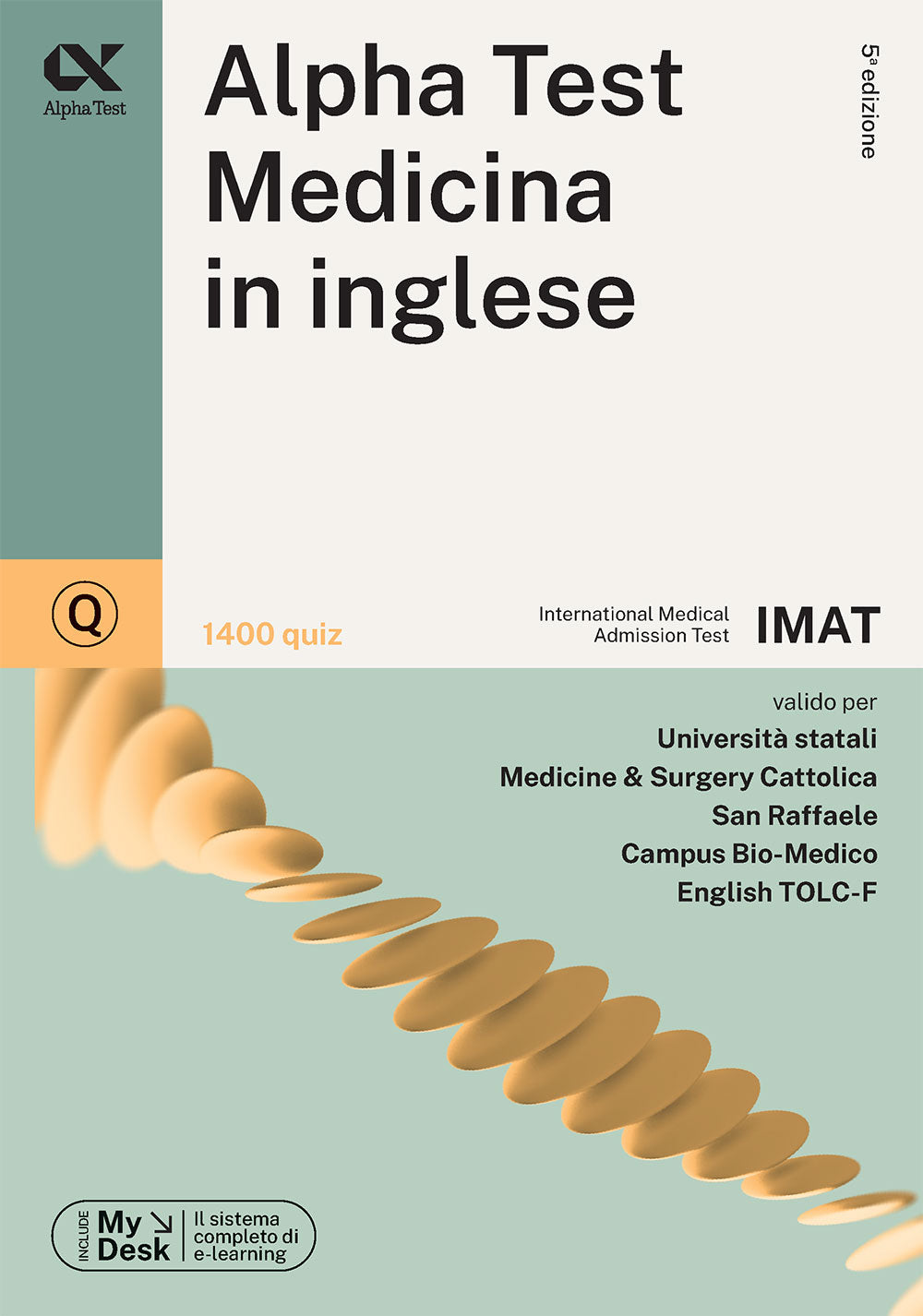 Copertina del libro MEDICINA INGLESE - 1400 QUIZ