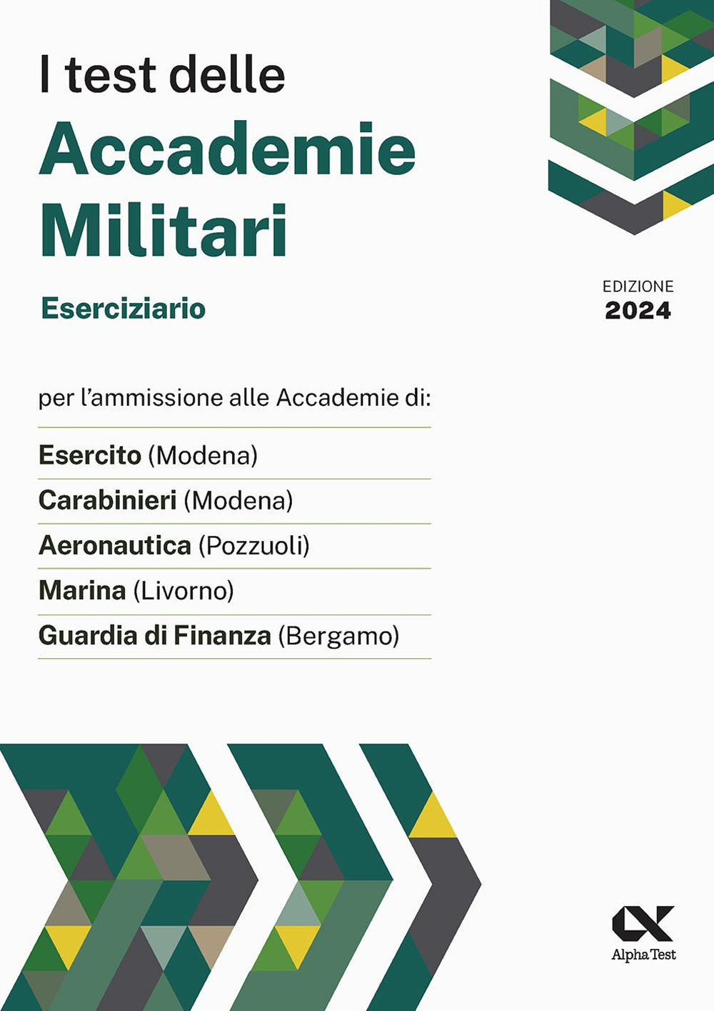 Copertina del libro TEST ACCADEMIE MILITARI. ESERC