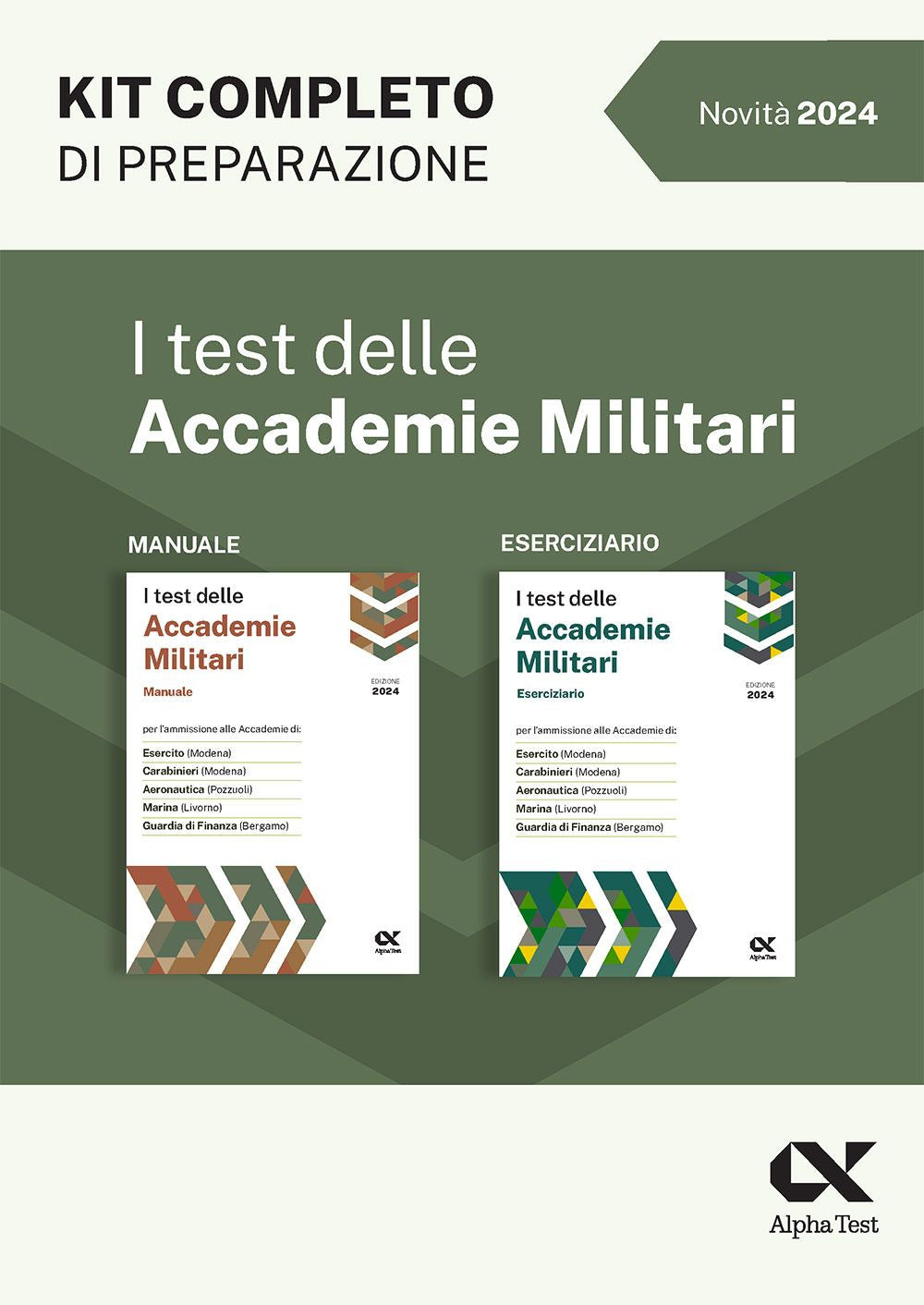 Copertina del libro TEST ACCADEMIE MILITARI. KIT