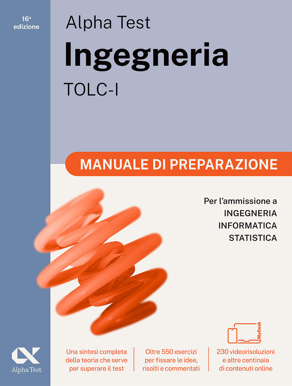 Copertina del libro ALPHA TEST INGEGNERIA TOLC-I - MANUALE D