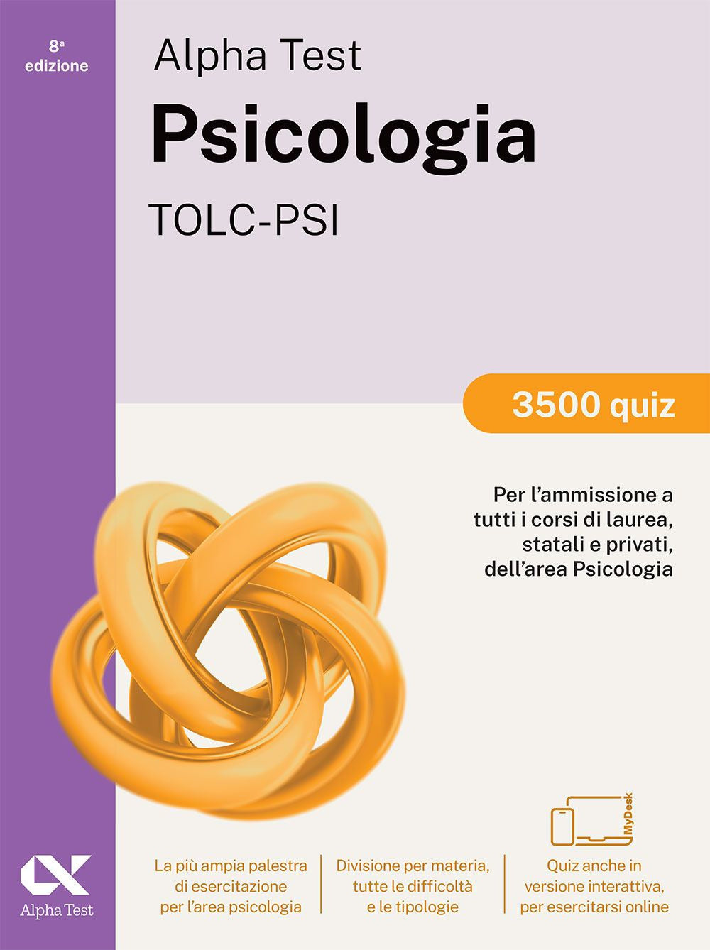 Copertina del libro ALPHA TEST PSICOLOGIA TOLC-PSI - 4500 QU