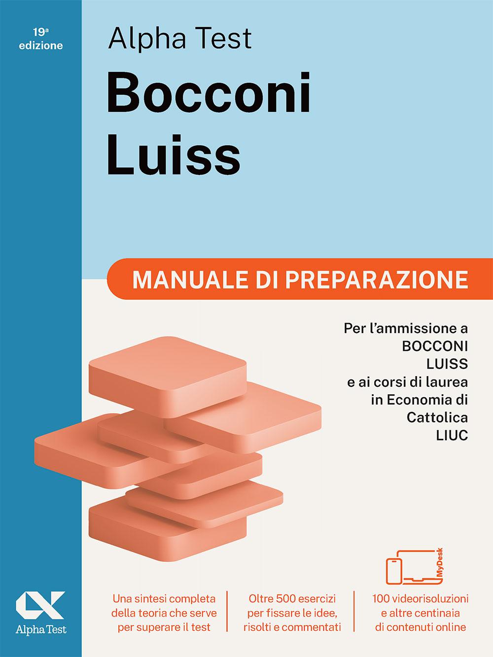 Copertina del libro BOCCONI LUISS KIT 3 LIBRI PLUS