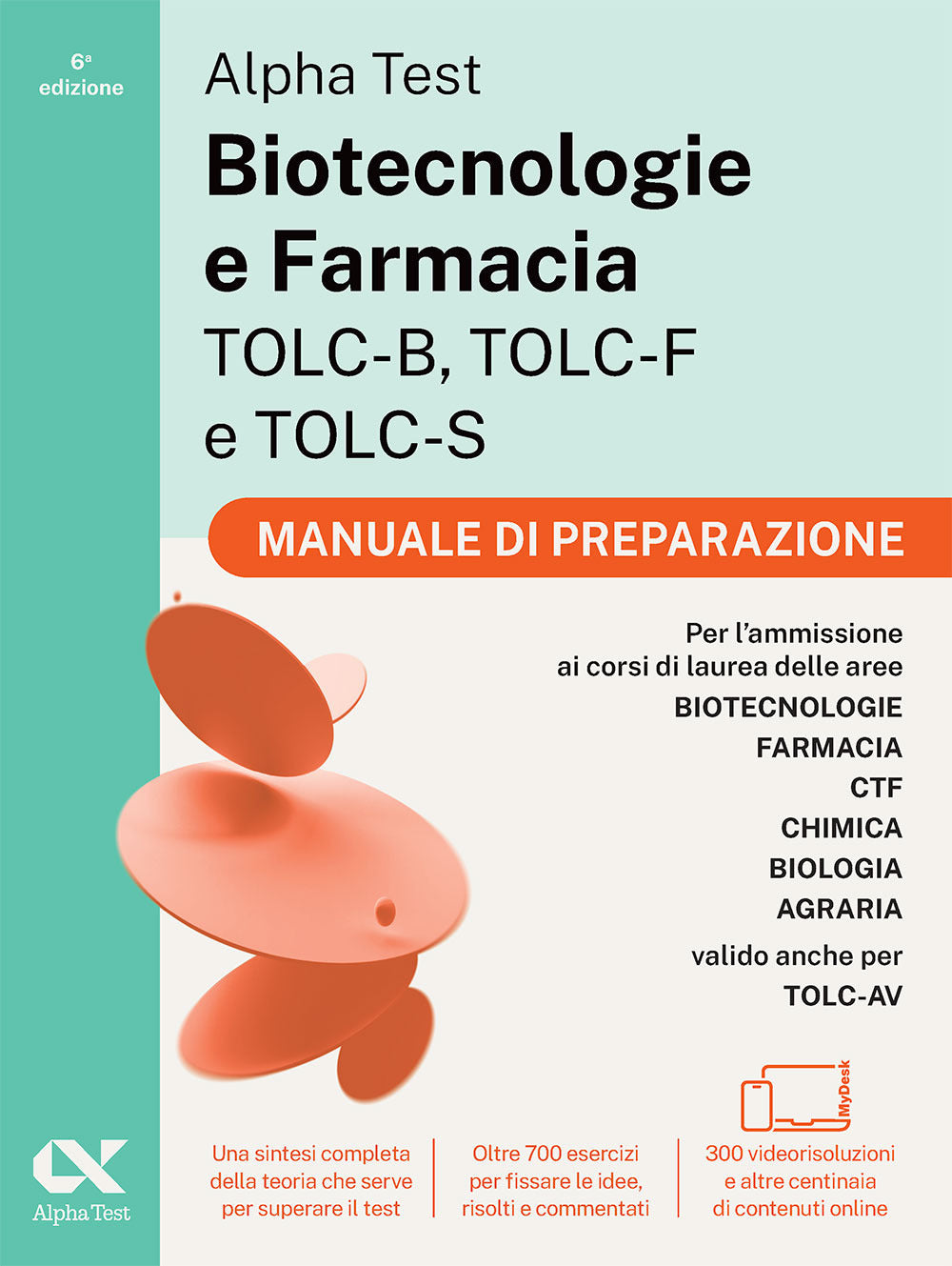 Copertina del libro ALPHA TEST BIOTECNOLOGIE E FAR