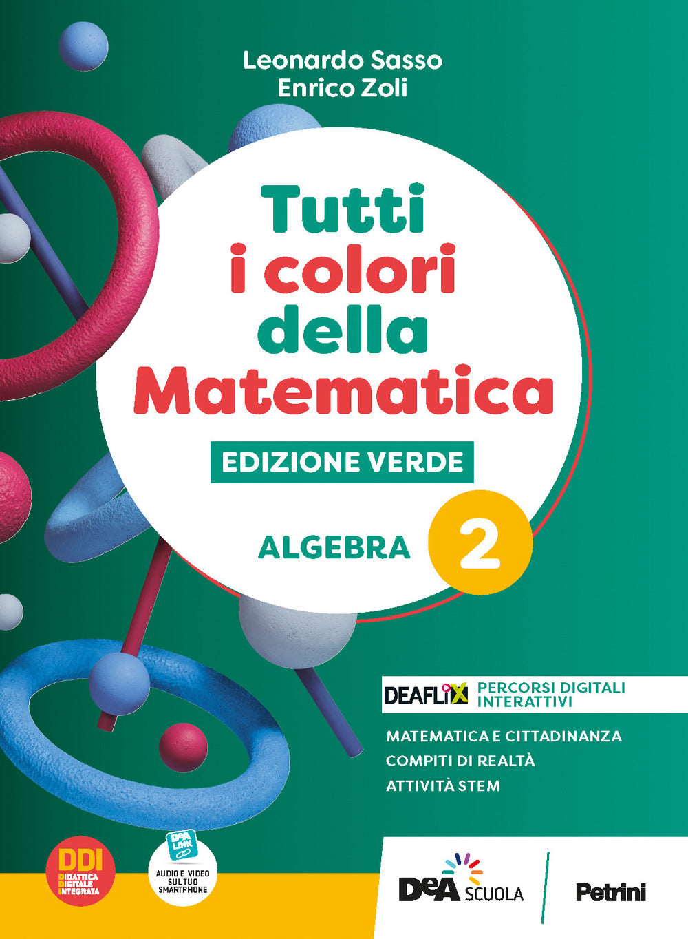 Copertina del libro TUTTI I COLORI DELLA MATEMATICA ED. VERD
