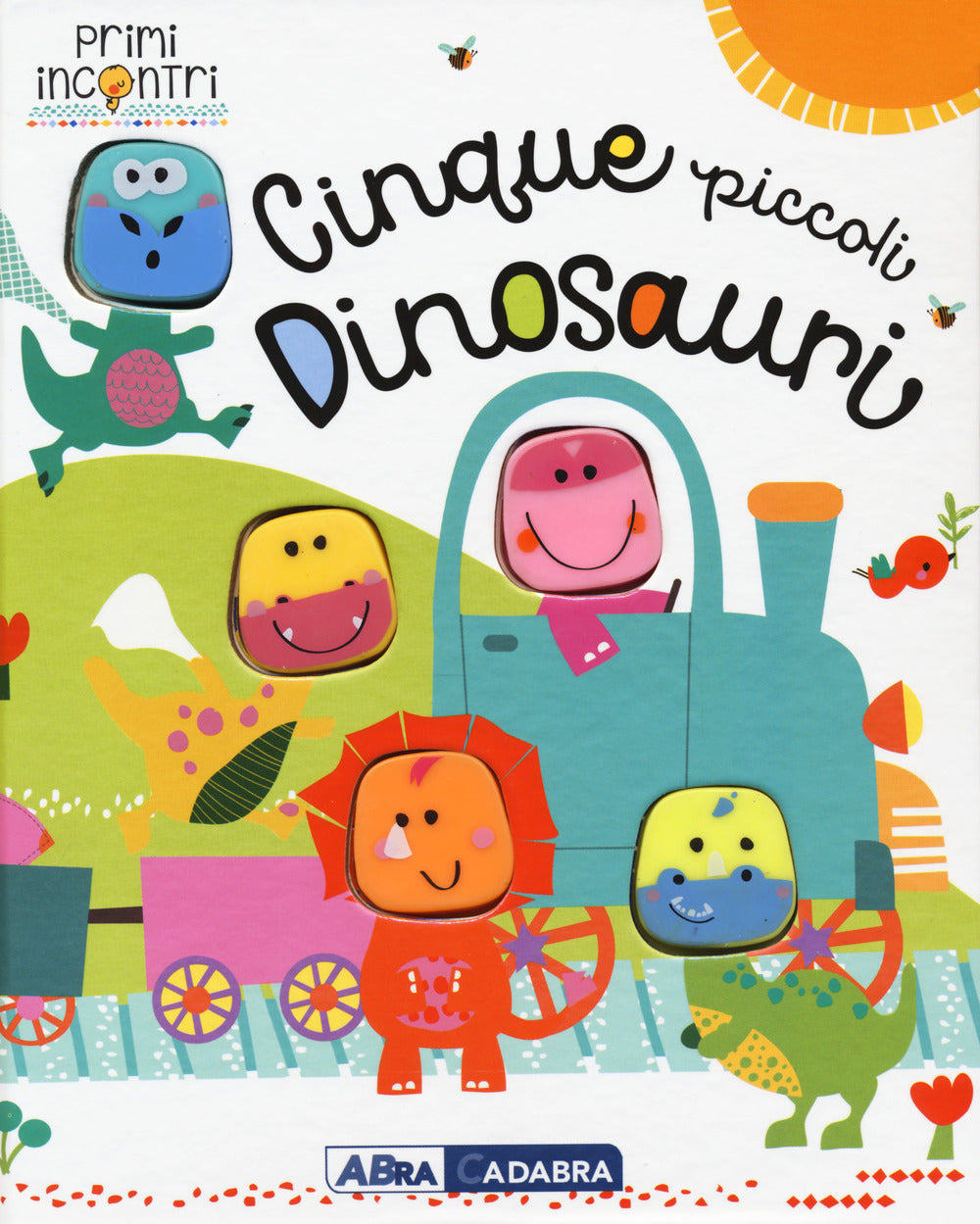 Copertina del libro PRIMI INCONTRI CINQUE PICCOLI DINOSAURI