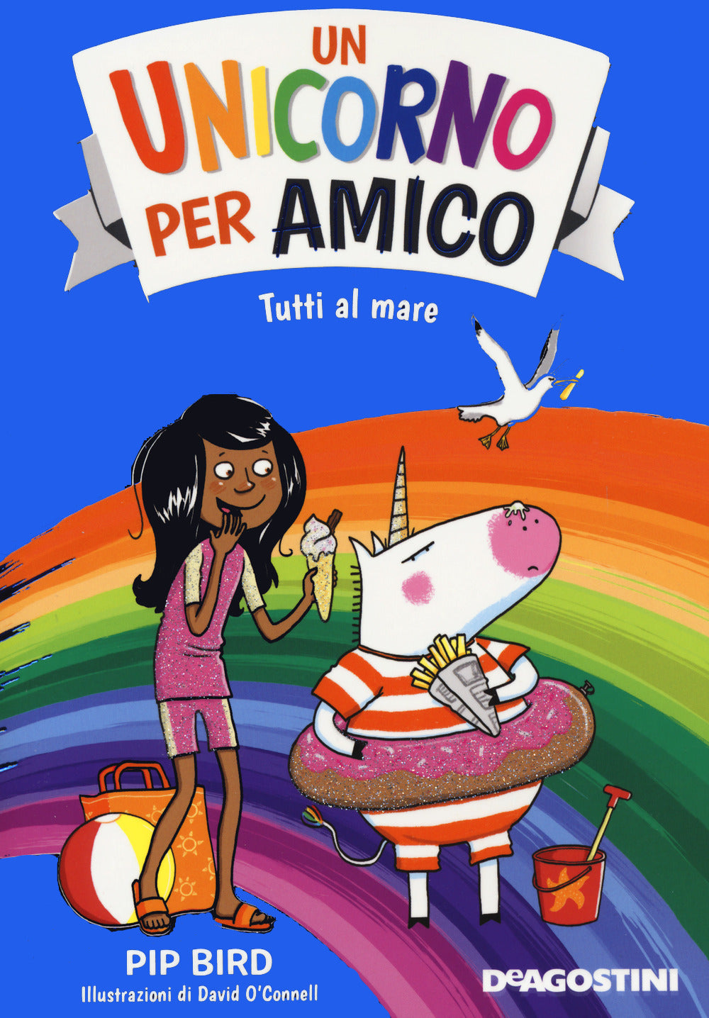 Copertina del libro IL MIO AMICO UNICORNO'TUTTI AL MARE